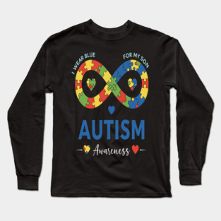 Autism Son Tee - Infinity Love Awareness Design Long Sleeve T-Shirt