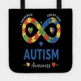 Autism Son Tee - Infinity Love Awareness Design Tote