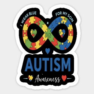 Autism Son Tee - Infinity Love Awareness Design Sticker