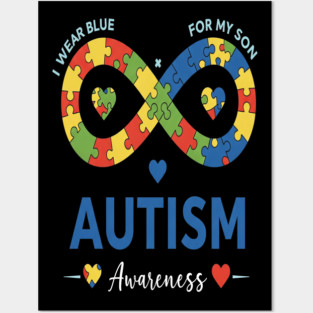 Autism Son Tee - Infinity Love Awareness Design Posters and Art