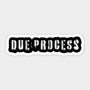 Due Process Sticker