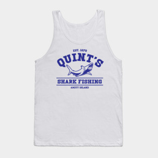 Quint's Shark Fishing Amity Island Jaws Tank Top