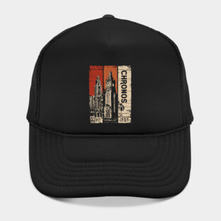 Chronos – Time Travel Aesthetic Vintage Clock Tower Poster Hat