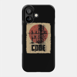 CODE – Abstract Hacker Philosophy Poster Phone Case