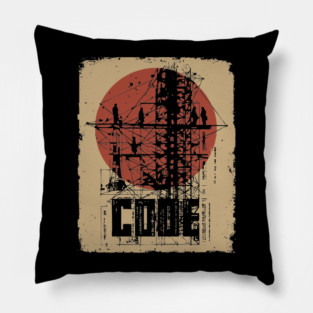 CODE – Abstract Hacker Philosophy Poster Pillow