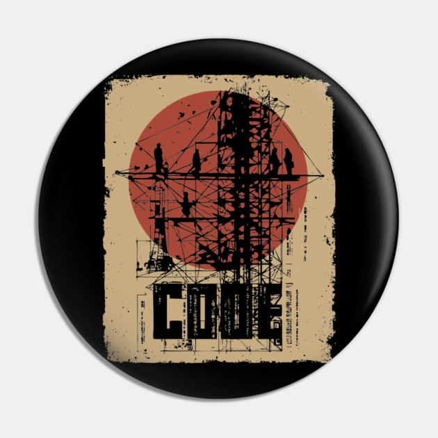 CODE – Abstract Hacker Philosophy Poster Pin by TuncGK