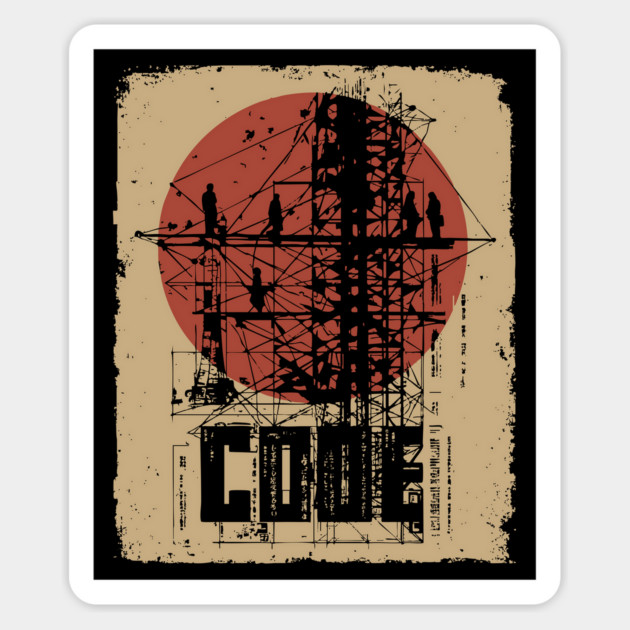 CODE – Abstract Hacker Philosophy Poster Magnet by TuncGK