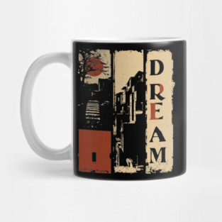 🖼️ DREAM – Surreal Vertical Typography Poster Mug
