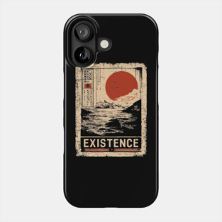 EXISTENCE – Minimalist Surreal Landscape Poster Phone Case