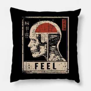 Anatomical Philosophy Cyberpunk Poster Pillow