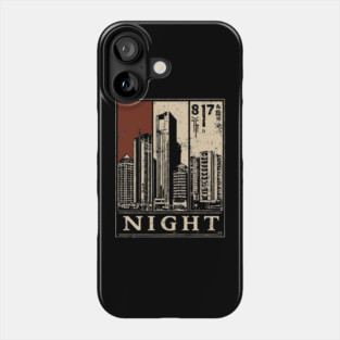 Moody Cityscape Solitude Poster Phone Case