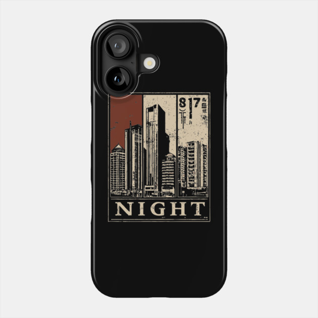 Moody Cityscape Solitude Poster Phone Case by TuncGK