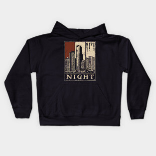 Moody Cityscape Solitude Poster Kids Hoodie