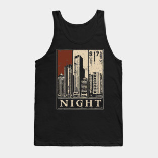 Moody Cityscape Solitude Poster Tank Top