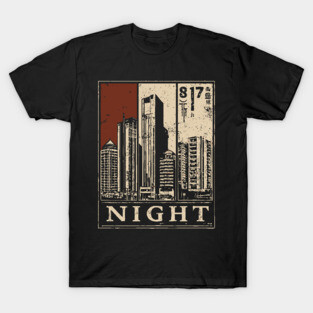 Moody Cityscape Solitude Poster T-Shirt