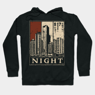 Moody Cityscape Solitude Poster Hoodie