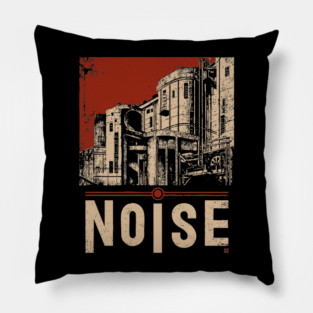NOISE – Bold Urban Typography Poster Pillow