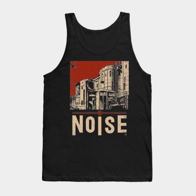 NOISE – Bold Urban Typography Poster Tank Top by TuncGK