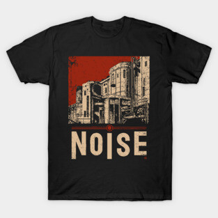 NOISE – Bold Urban Typography Poster T-Shirt