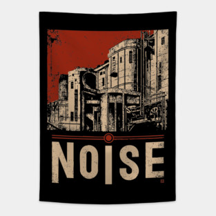 NOISE – Bold Urban Typography Poster Tapestry