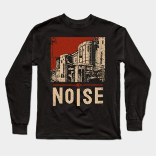 NOISE – Bold Urban Typography Poster Long Sleeve T-Shirt