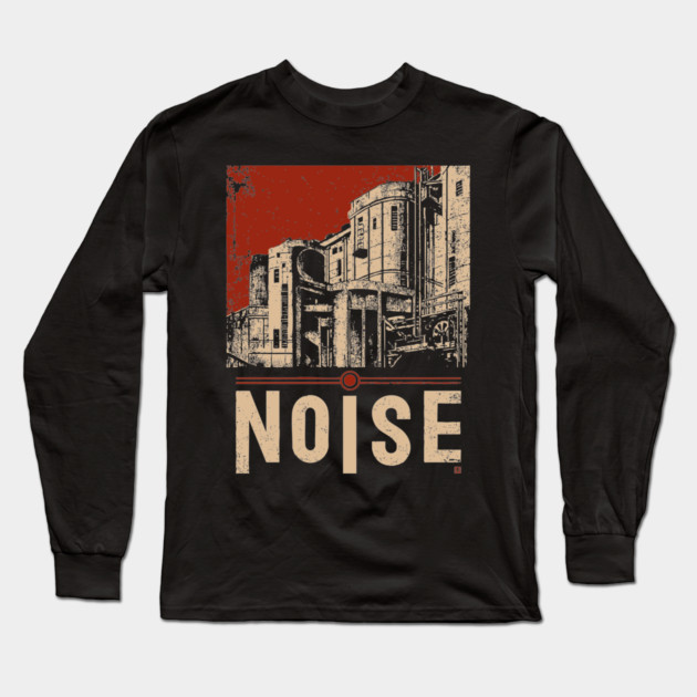 NOISE – Bold Urban Typography Poster Long Sleeve T-Shirt by TuncGK