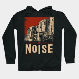 NOISE – Bold Urban Typography Poster Hoodie