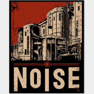 NOISE – Bold Urban Typography Poster Posters and Art