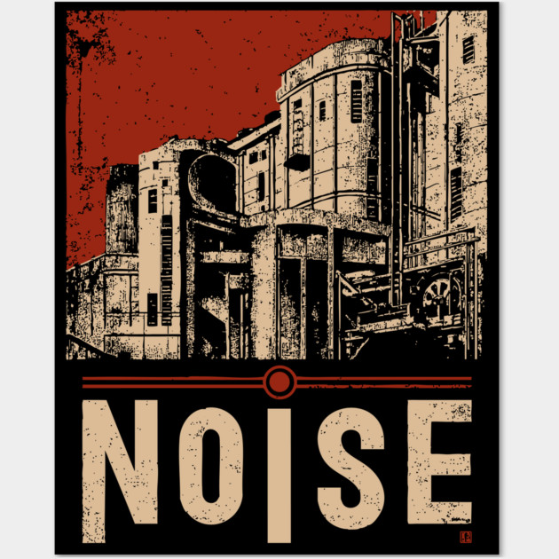 NOISE – Bold Urban Typography Poster Wall Art by TuncGK