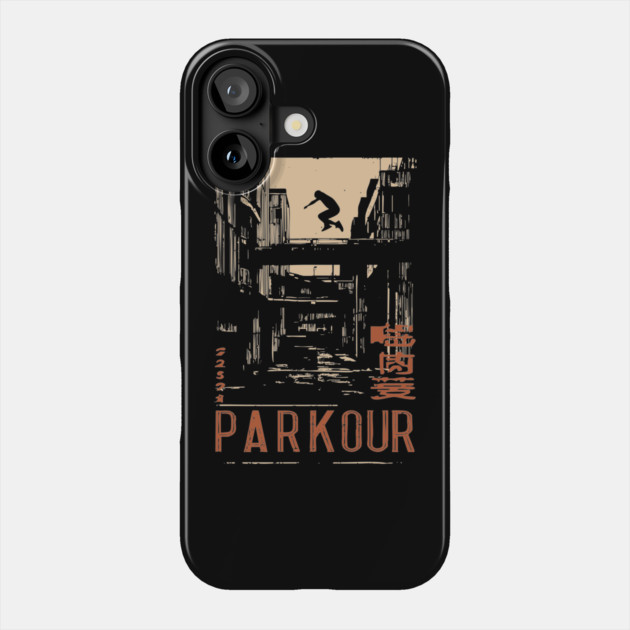 PARKOUR – Futuristic Movement in Motion Poster Phone Case by TuncGK