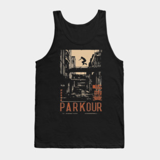 PARKOUR – Futuristic Movement in Motion Poster Tank Top