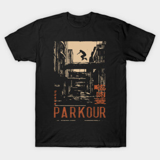 PARKOUR – Futuristic Movement in Motion Poster T-Shirt