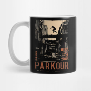 PARKOUR – Futuristic Movement in Motion Poster Mug