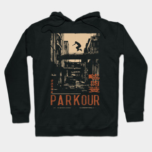 PARKOUR – Futuristic Movement in Motion Poster Hoodie