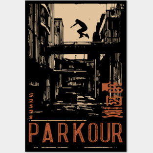 PARKOUR – Futuristic Movement in Motion Poster Posters and Art