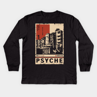 PSYCHE – Conceptual Mind and Space Poster Kids Long Sleeve T-Shirt