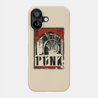 PUNK – Neon Edge Urban Attitude Poster Phone Case