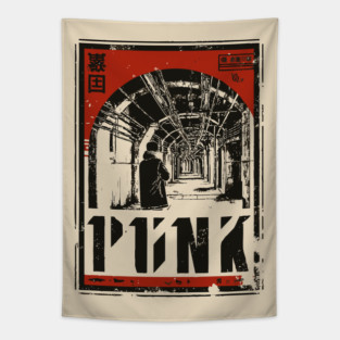 PUNK – Neon Edge Urban Attitude Poster Tapestry