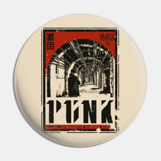PUNK – Neon Edge Urban Attitude Poster Pin