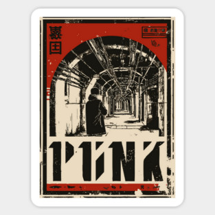 PUNK – Neon Edge Urban Attitude Poster Sticker