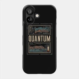 QUANTUM – Abstract Time & Identity Concept Poster Phone Case