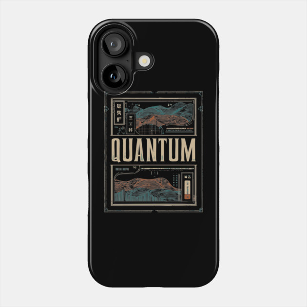 QUANTUM – Abstract Time & Identity Concept Poster Phone Case by TuncGK