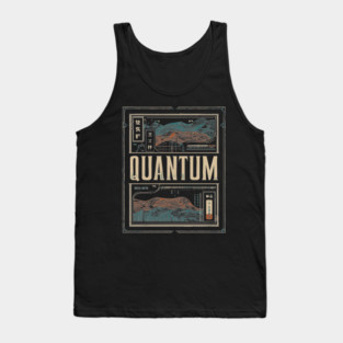 QUANTUM – Abstract Time & Identity Concept Poster Tank Top