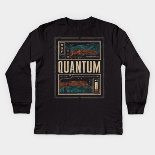 QUANTUM – Abstract Time & Identity Concept Poster Kids Long Sleeve T-Shirt