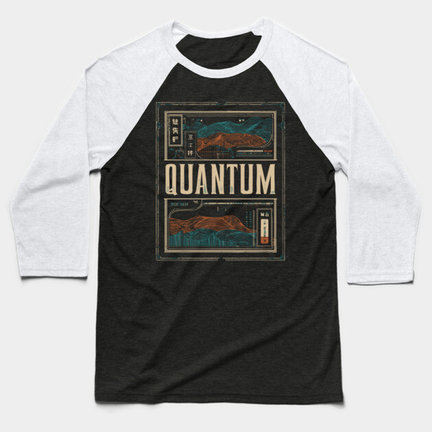 QUANTUM – Abstract Time & Identity Concept Poster Baseball T-Shirt by TuncGK