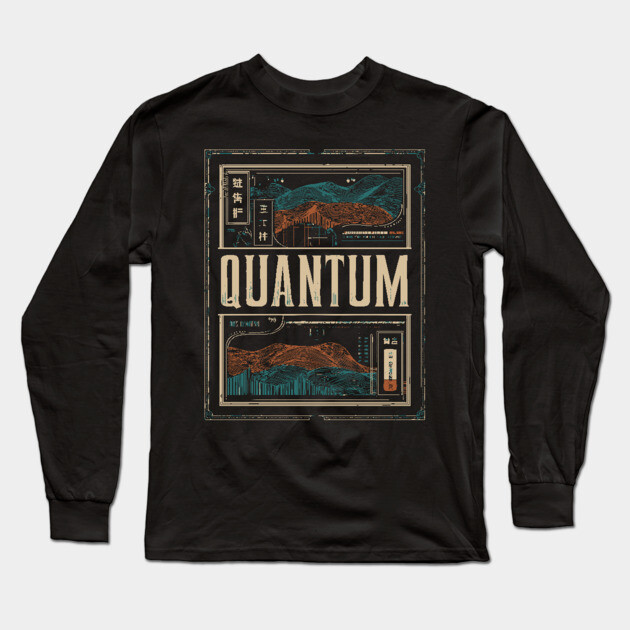 QUANTUM – Abstract Time & Identity Concept Poster Long Sleeve T-Shirt by TuncGK