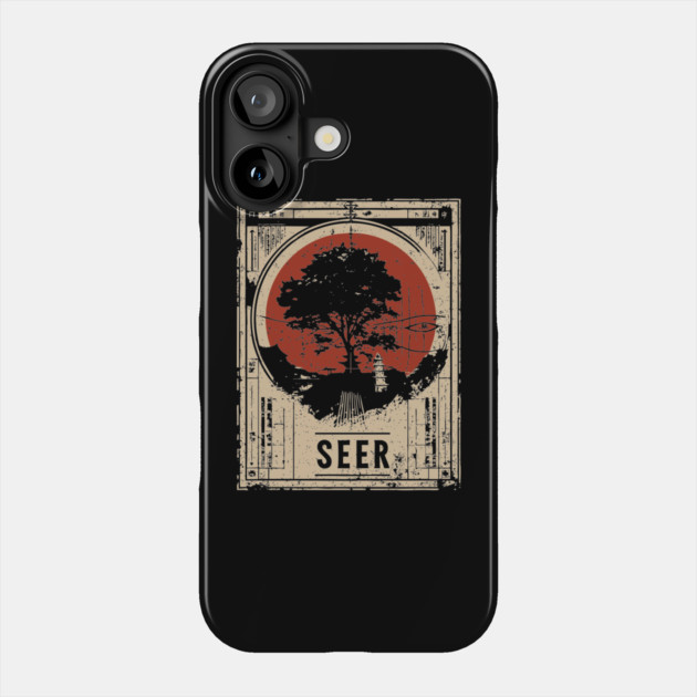 SEER – Futuristic Vision & Urban Prophet Poster Phone Case by TuncGK