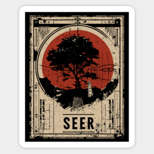 SEER – Futuristic Vision & Urban Prophet Poster Sticker