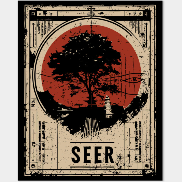 SEER – Futuristic Vision & Urban Prophet Poster Wall Art by TuncGK