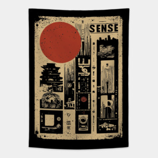 SENSE – Minimalist Emotion & Awareness Poster Tapestry